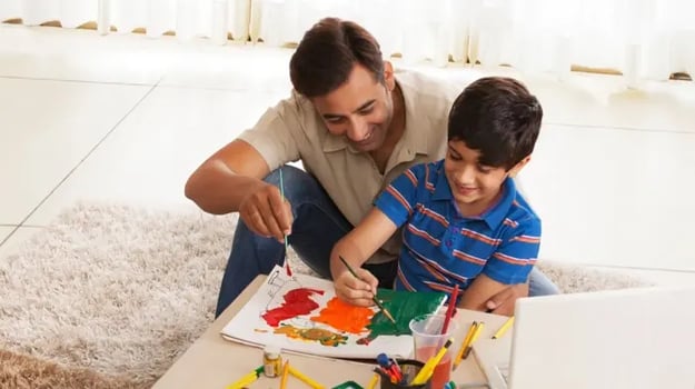 indian-boy-painting-with-dad