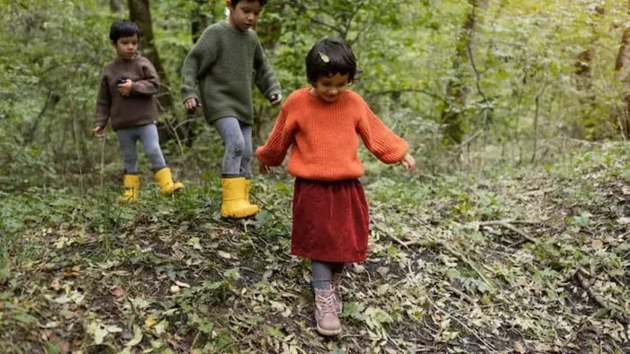 Indian kid playing