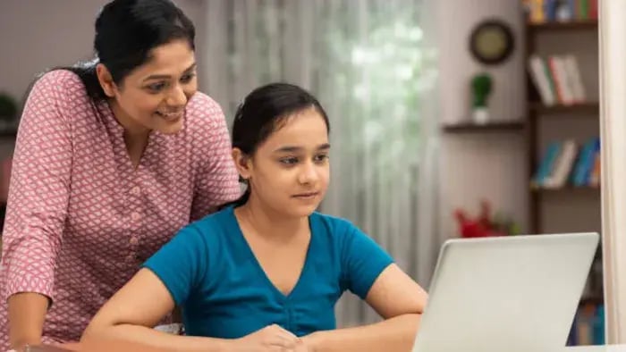Indian kids learning words