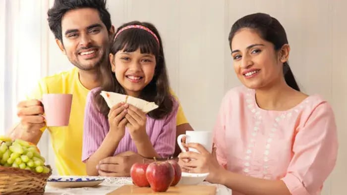 Indian Kid Eating