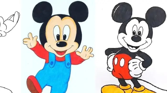 Mickey Mouse Cartoon Character
