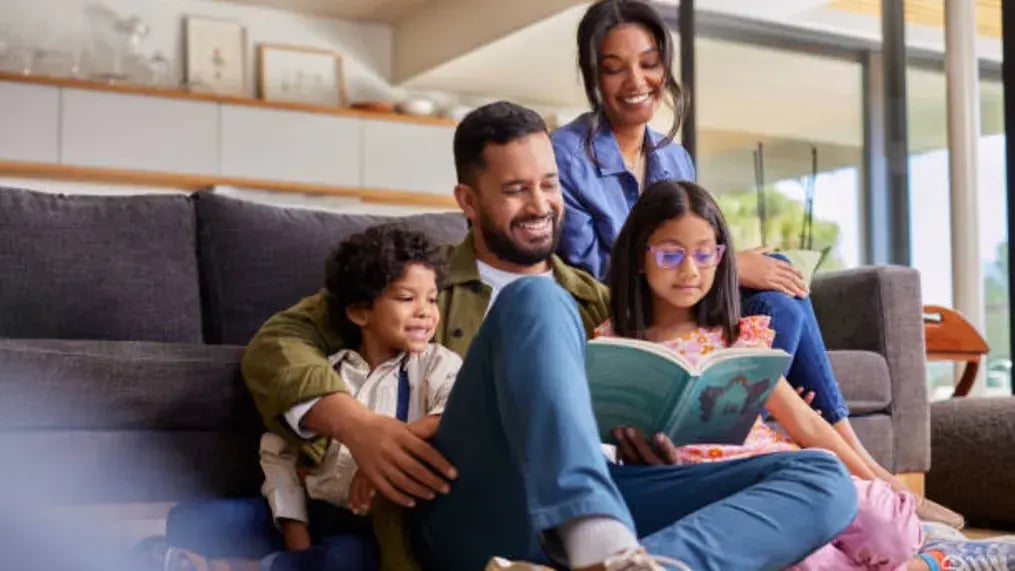Indian Kids Reading