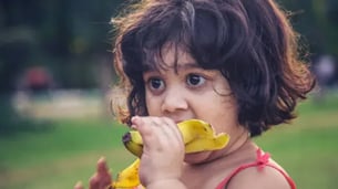 Indian Kid Eating