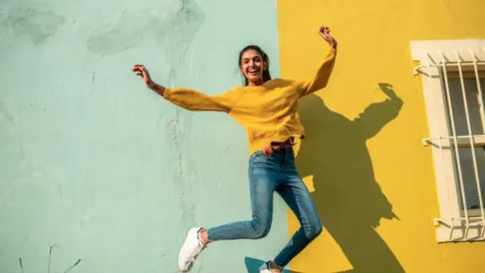 Indian teen doing dance