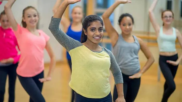 Indian kids dancing