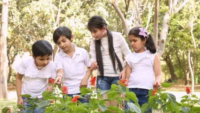 Indian Kid Gardening