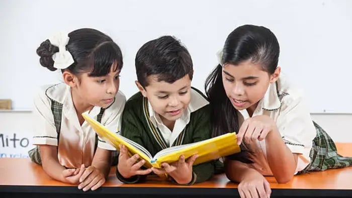 Indian Kids Reading
