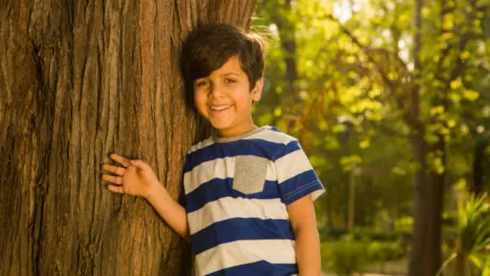 Indian Kids Playing In Sun