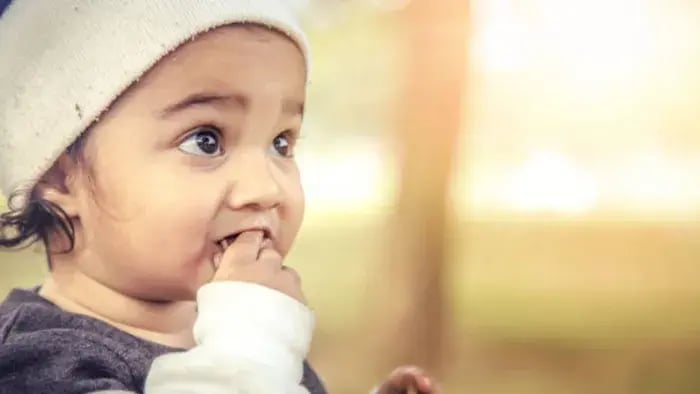 Indian Kid Eating