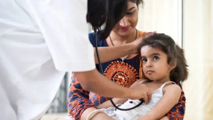Indian kids at the doctors