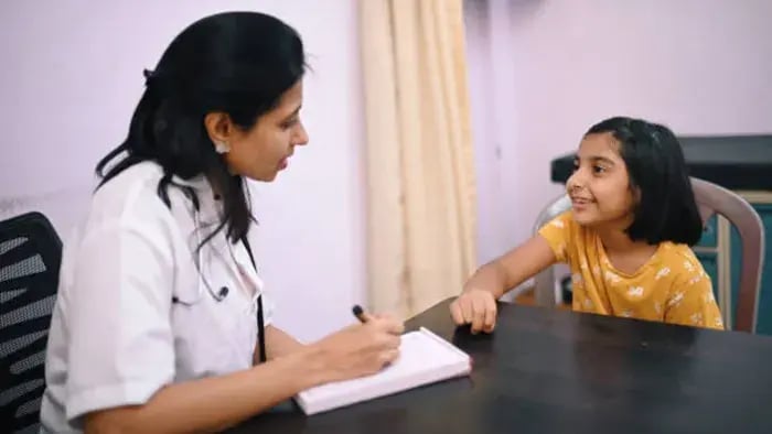 Indian kids at the doctors