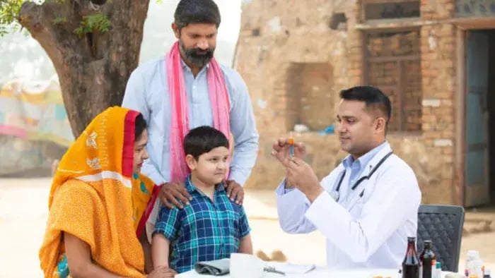 Indian kids at the doctors