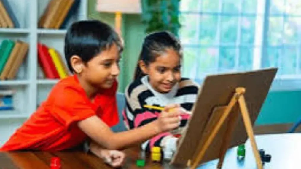 Indian Kid Painting