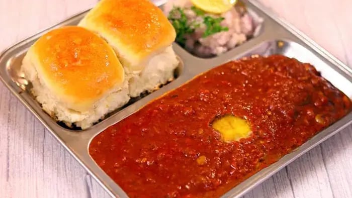 Plate Of Pav Bhaji.