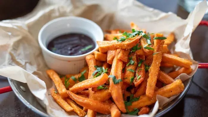 Sweet Potato Fries With A Dip
