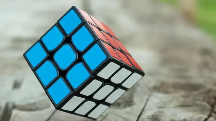 Rubik's cube Blue side