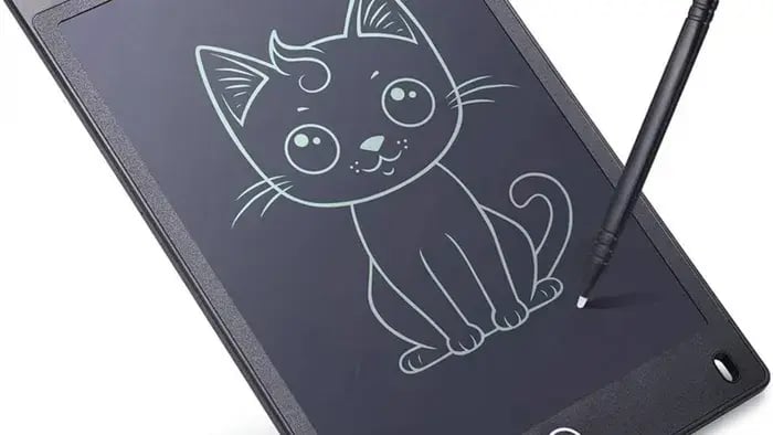 Slate With A Cat Drawing