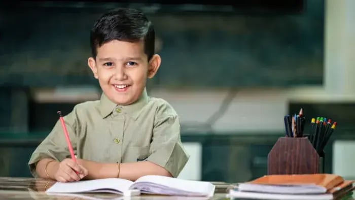 Indian Kid Eating