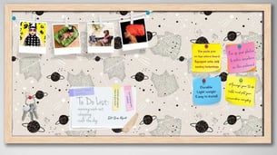 decorated pinboards