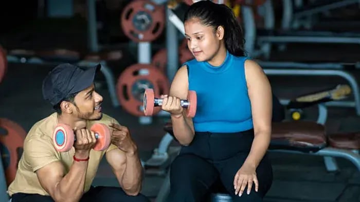 Indian kids workingout
