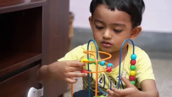 Indian Kid Eating