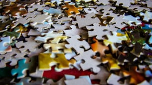 unsolved puzzle pieces