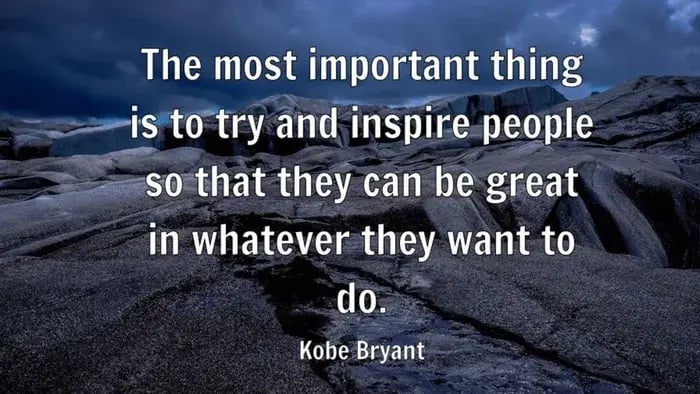 quote on black template