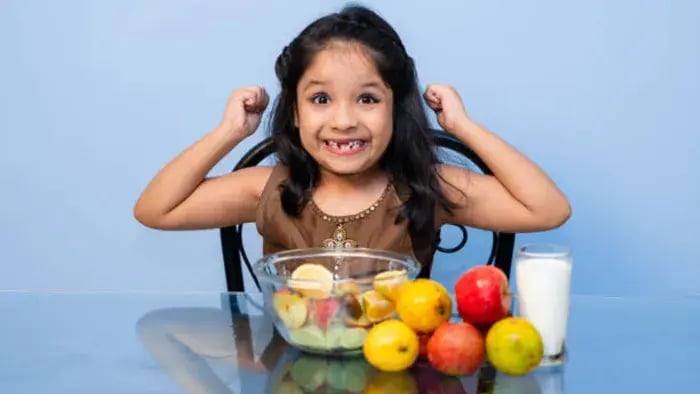 Indian Kid Eating