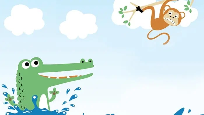 A Smart Monkey And A Foolish Crocodile