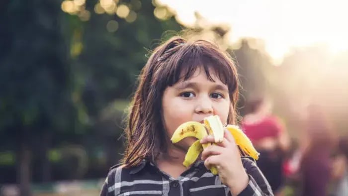 Indian Kid Eating