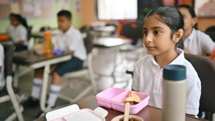 Indian Teen Eating
