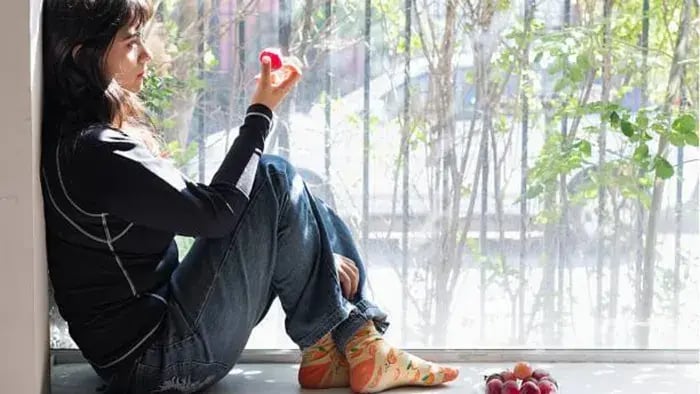 Indian Teen Eating