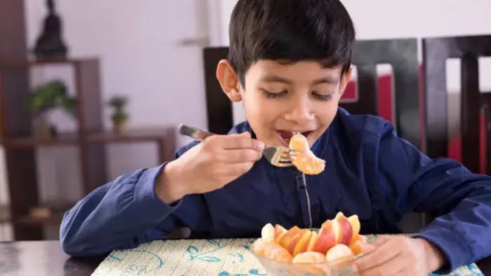 Indian Teen Eating