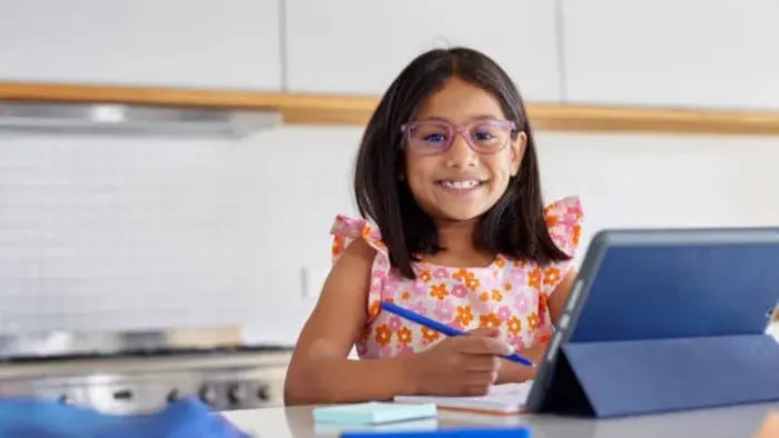 Indian Kids On Laptop