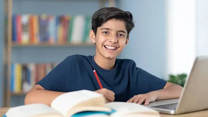 Indian Kids Studying