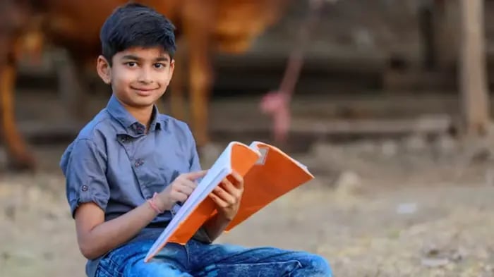 Indian Kids Reading Poems
