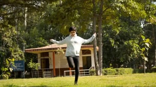Indian Kid Doing Skipping Exercises