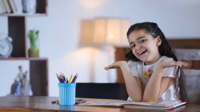 Indian Kid Eating