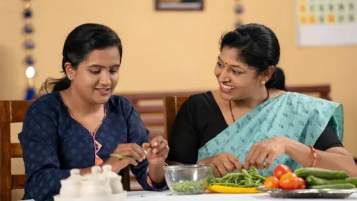 Indian Teens Eating Healthy