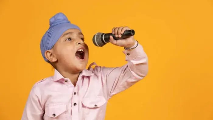 Indian Kid Eating