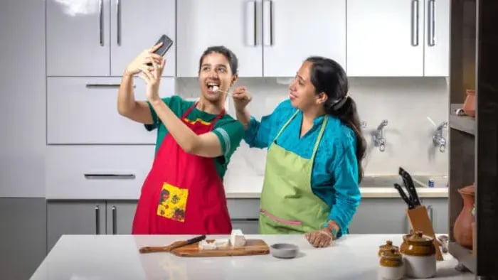 Indian Kids Eating