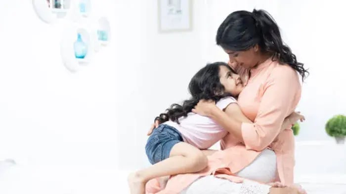 Indian kids with parents