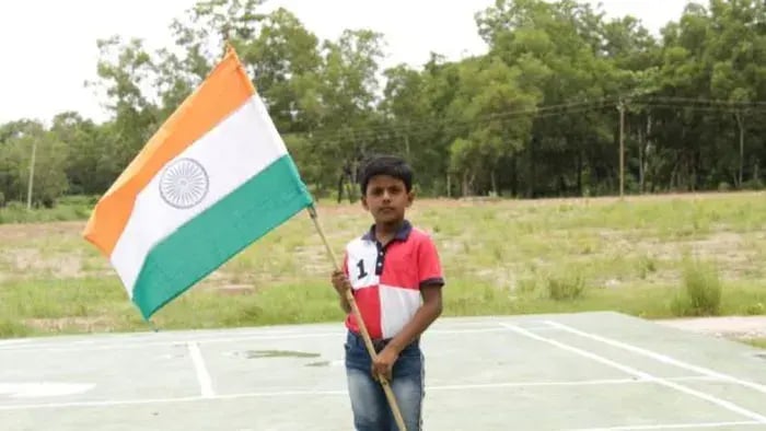 Indian Kid Eating