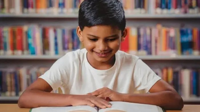 Indian Kids Studying
