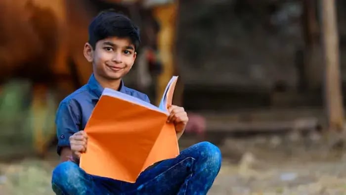 Indian Kids Studying