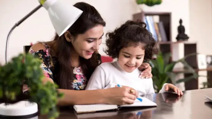 Indian kids reading