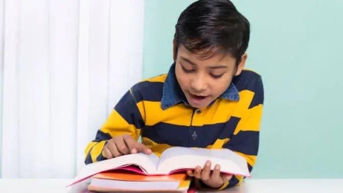Indian kids reading
