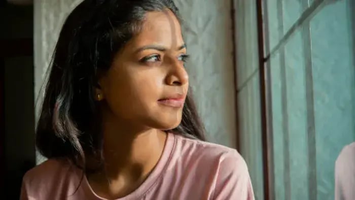 Indian teen relaxing