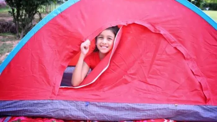 Indian Kids Playing In Summer Camp