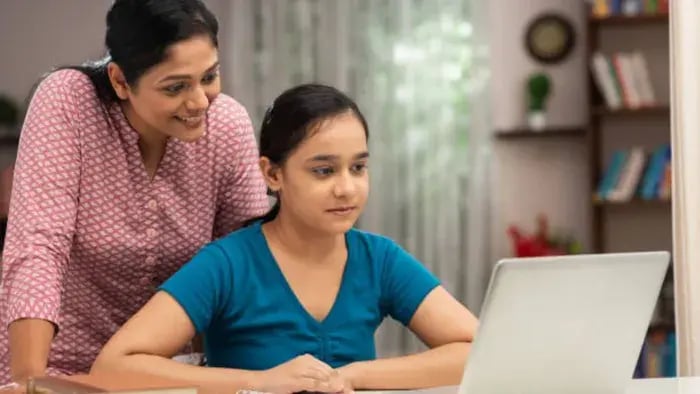 Indian Kid Learning Words